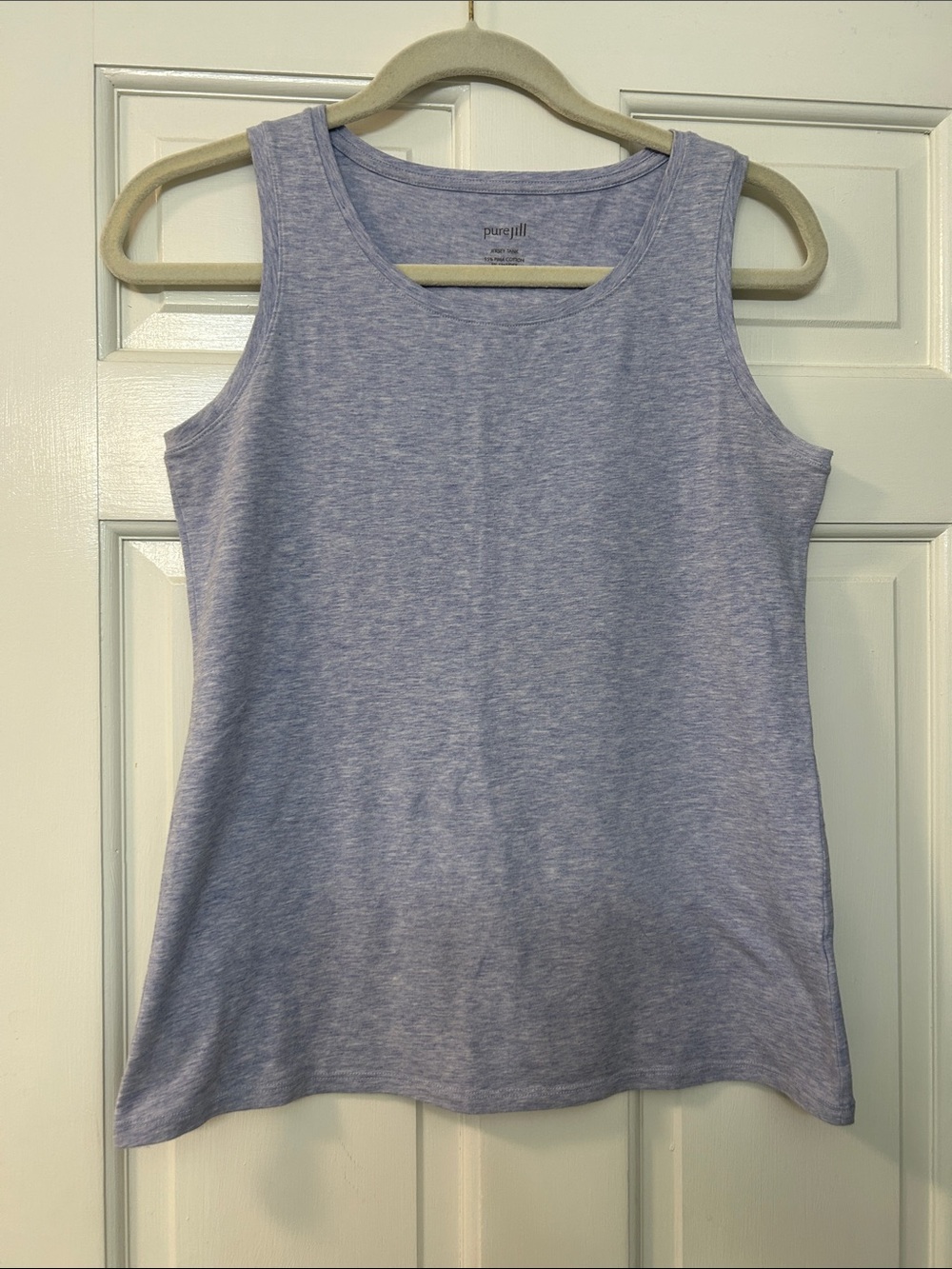 J. Jill light blue Heather Scoop Neck Tank